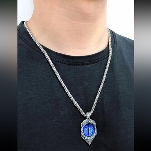 🐉 Awesome Dragon Reptilian Snake Crocodile Alligator Gator Eye Eyeball Necklace
